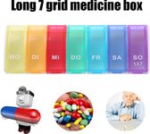 Pillendoosje I Pillendoos I Medicijn Doosje I Medicijnendoosje Transparant I Pil Box I 7 dagen I 1 Week I Multicolor