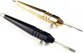 Gouden Aluminium Handpoke Tool Stick & Poke Tattoo Tool | Extra Grip | Naaldenhouder | PMU | Permanente Make Up | Oefenhuid