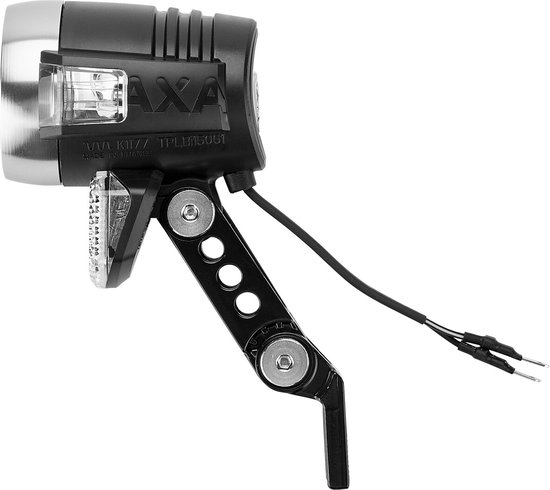 Phare Avant AXA Blueline 50 Pour E-Bike 6V – Noir, Compact, Sans Interrupteur