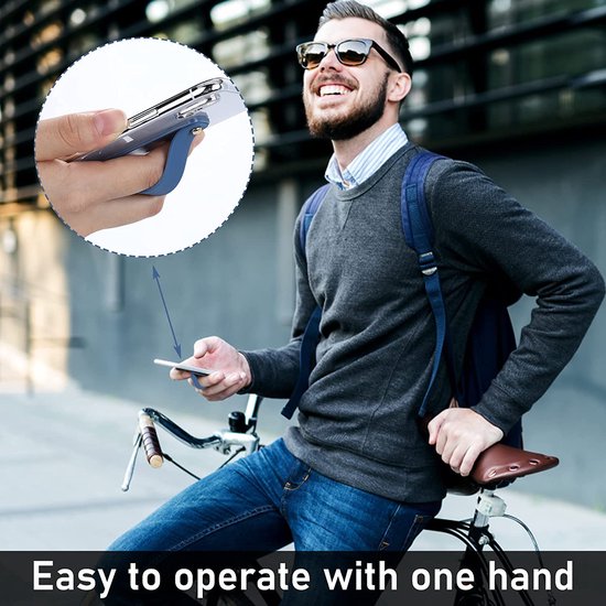 Support de téléphone adhésif I Bouton de téléphone I Anneau de maintien I Prise en main pour smartphone I Avec support pour smartphone I Zwart