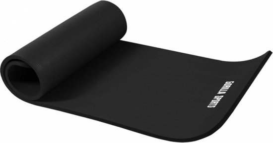 Gorilla Sports Yogamat Deluxe Zwart 190 x 60 x 1,5 cm - Yoga Mat