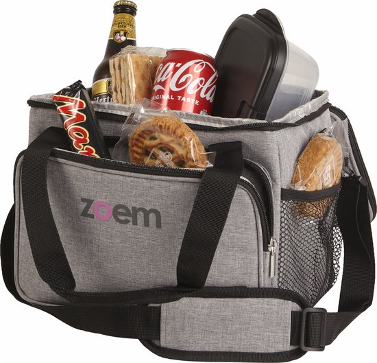 Zoem - Koeltas - Stevige koeltas - Grijs - 15 Liter - Koelelementen - Koelbox - Koeling - Lunch - Picknick - Strand - Zee - Zon - Eten en drinken - Fris - Cadeau - Vouwbaar - Compact van Zoem — afbeelding 4
