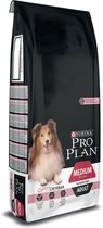 Pro Plan Dog Adult Medium Sensitive Skin - Hondenvoer - Zalm 14+4 kg Breederbag