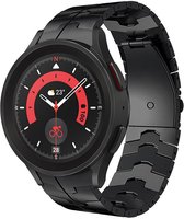 Strap-it Smartwatch bandje - Stalen Special horlogeband - geschikt voor Samsung Galaxy Watch 6 / 6 Classic / Galaxy Watch 5 / Watch 5 Pro / Watch 4 / Watch 4 Classic - zwart