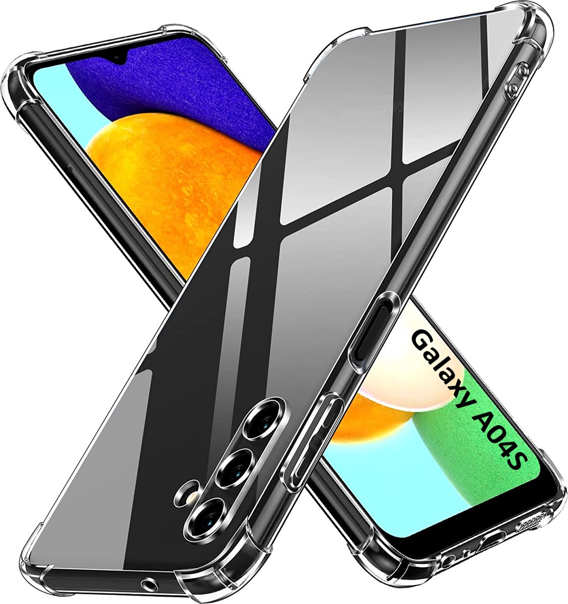 Hoesje voor Samsung Galaxy A04S backcover Shockproof siliconen Transparant