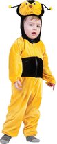 Funny Fashion - Bij & Wesp Kostuum - Bzz Bzz Buzzy Pak Kind - geel - Maat 116 - Carnavalskleding - Verkleedkleding