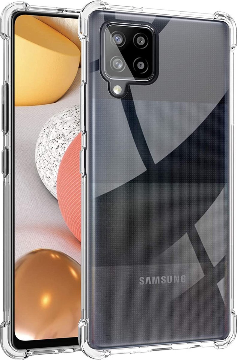 Hoesje voor Samsung Galaxy A42 backcover Shockproof siliconen Transparant