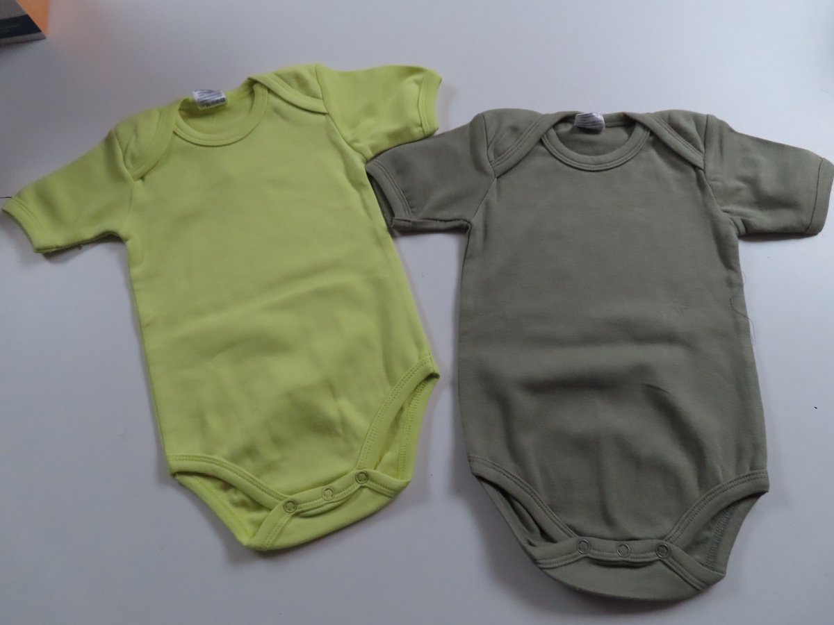 Dirkje - 2 Pack - Rompertjes - Kaki / limoen - 18 maand 86