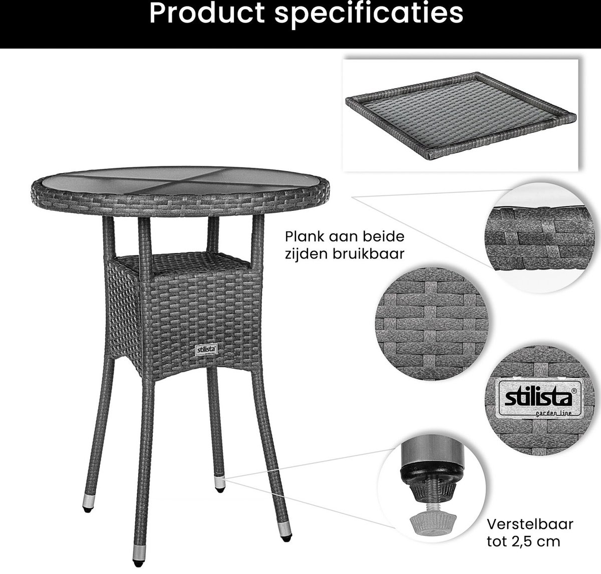 Tidyard Opvouwbare eettafel voor buiten, tuintafel, houten salontafel, terrastafel, 60 x 75 cm, massief acaciahout voor tuin, bistro, gazon, balkon, buitentafels