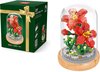 foto van Linda: Wise hawk - Bloemen bouwset Commen bomhax - Nano blokjes - Bloemenboeket bouwset