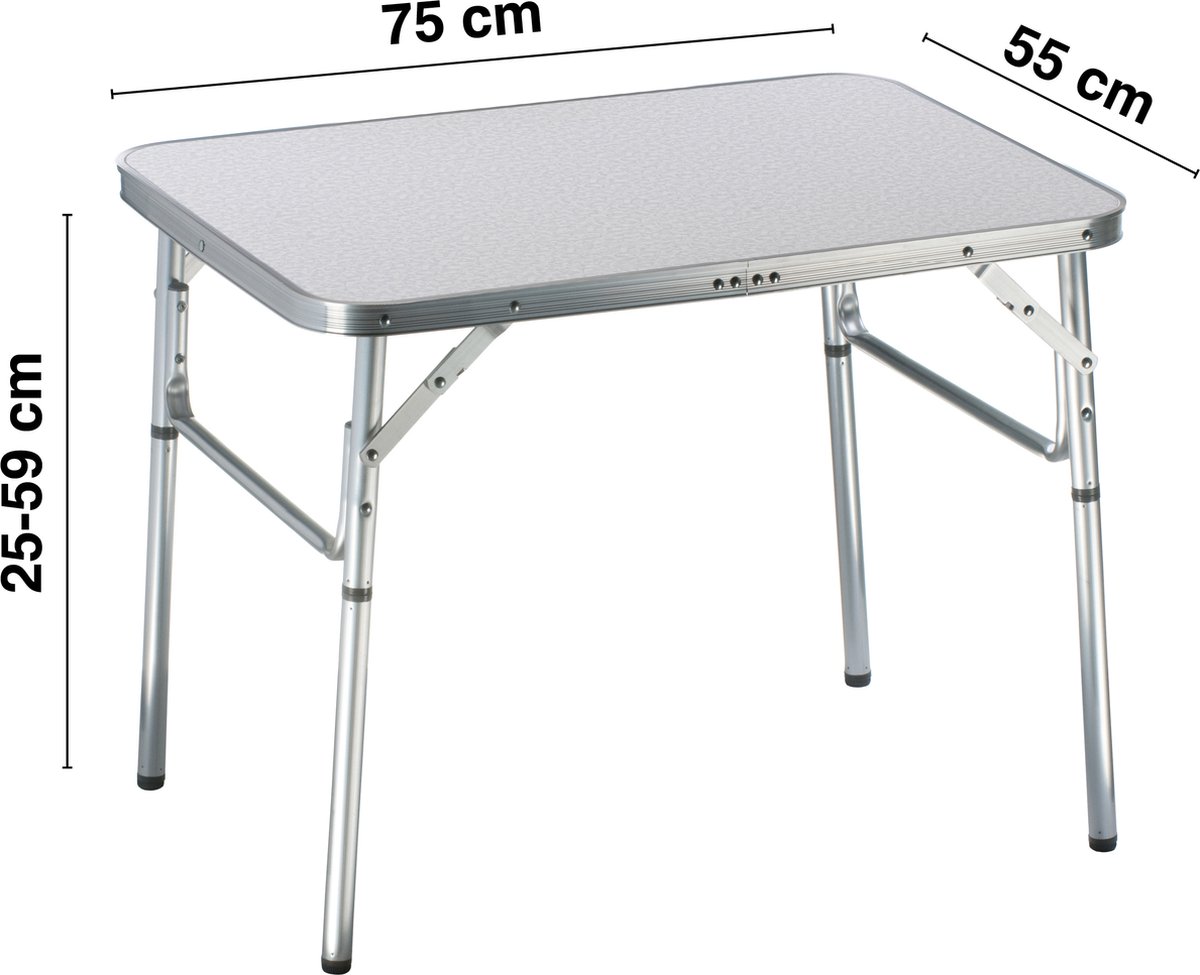 Table de camping pliante REDCLIFFS 75 x 55 cm