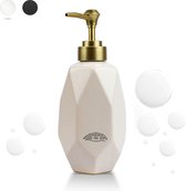 Distributeur de savon Nimma - Pompe à savon autoportante 300ML - Pompe à savon pour les mains - Pompe à savon - Savon pour les mains - Wit