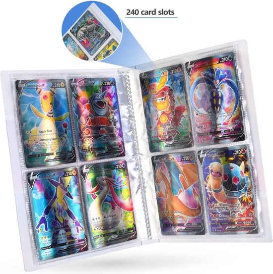 Thumbnail van een extra afbeelding van het spel Verzamelmap - 240 - pokemonkaarten - speelkaarten - tradingcards - collectie - verzamelen - pokemon - map - bewaren