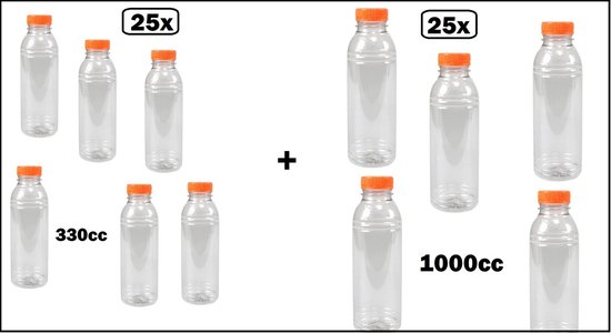 Bouteille en PET pour aliments transparent 300 ml avec bouchon à