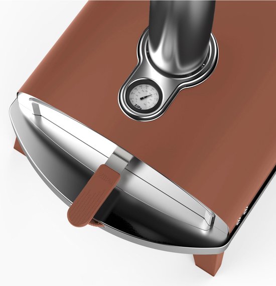 Pizza oven Piana Ziipa - Pellets / Houtskool - Coriedieten pizzasteen - kleur Terracotta van Merkloos — afbeelding 2