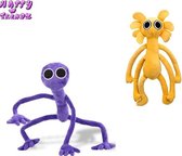 Happy Trendz® Duo 2 stuks - Set Bekend van Rainbow Friends Pluche - 2 Stuks Purple & Yellow Spider 30cm - Knuffel - Cartoon Game Karakter Pop -Premium Quality -