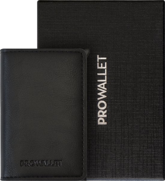 ProWallet Slim - Pasjeshouder Zwart - 9 Pasjes + Briefgeld - RFID Creditcardhouder - Inclusief Luxe Cadeaubox - Mannen en Vrouwen Portemonnee - Uitschuifbaar