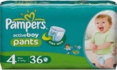 Couches pour bébé Pampers - Taille 4 Pantalon Active Boy 36 pièces
