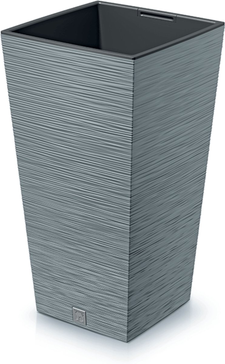 Prosperplast Plantenbak Rato - antraciet - kunststof - 22 cm | Fun en Feest