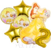 Belle ballon set - Belle en het Beest - 89x64cm - Folie Ballon - Prinses - Themafeest - 2 jaar - Verjaardag - Ballonnen - Versiering - Helium ballon