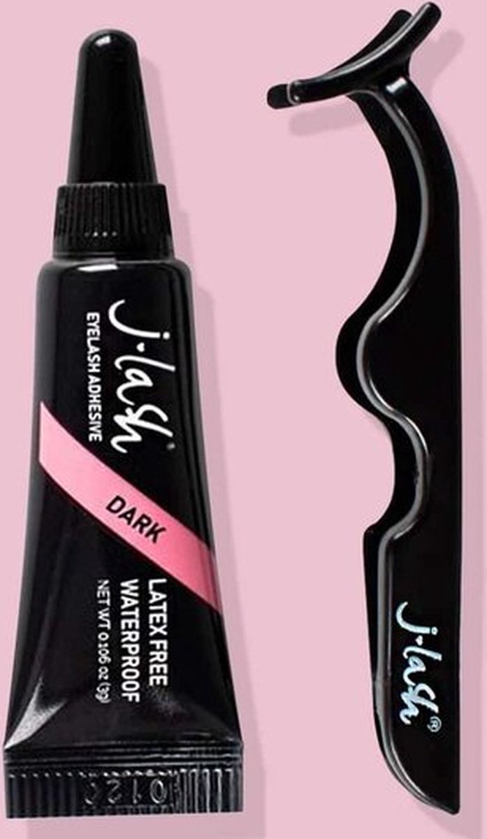 J-Lash - Eyelash - Adhesive & Applicator - Lash Glue - AA2 - Zwart - Waterproof - Black - Wimperlijm - Eyelash Adhesive - Eyelash Applicator - 3 g