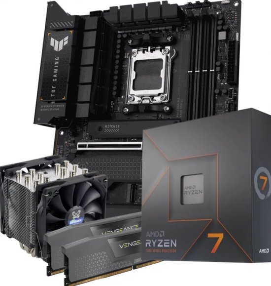 Azerty Upgradekit AMD 7700X – Upgradekit -AMD Ryzen 7 7700X – ASUS TUF Gaming X670E-Plus – 32 GB Corsair 5600 Mhz DDR5