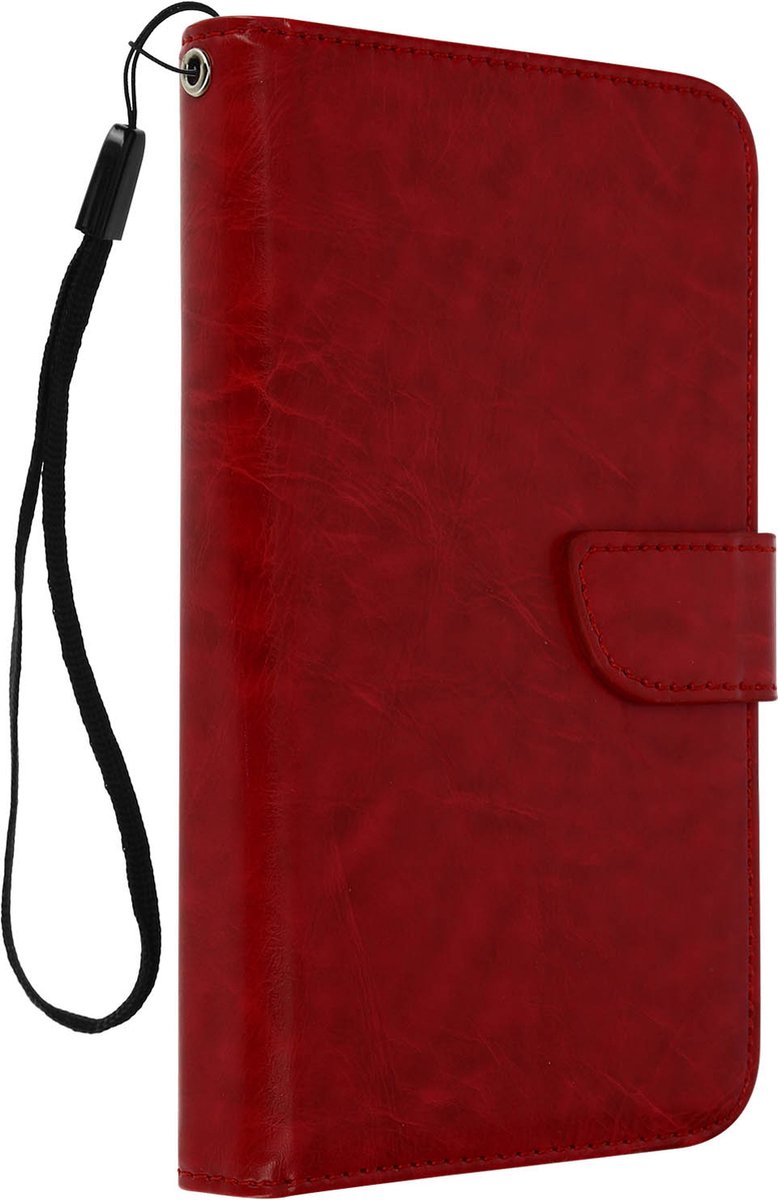 Avizar Foliohoes Universeel kaartvak voor 5,3 smartphone, Bordeaux