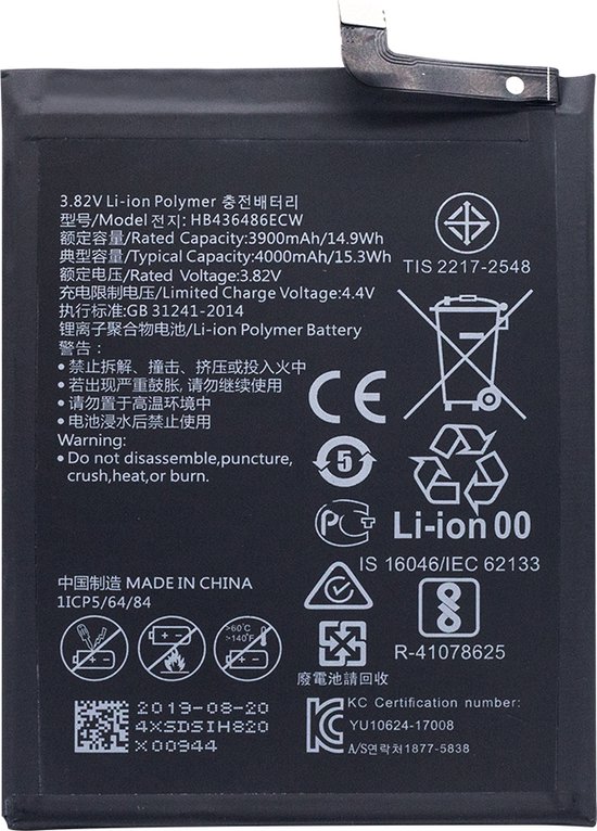 MF Huawei P20 Pro,Mate 10,Mate 10Pro,View 20,Mate 20RS,Honor 20Pro, Mate20  Battery,... | bol.com