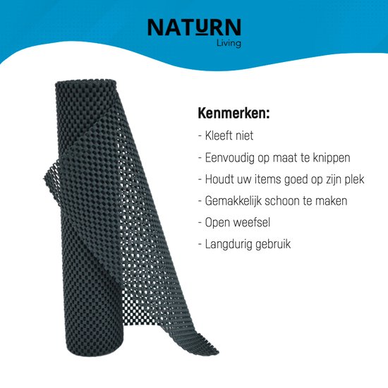 SOL 1 stuk antislip matrol - 150 cm x 30 cm op maat gesneden - antislip tapijtonderlaag voor thuis en op kantoor - multifunctionele antislipvoering voor laden, planken en tapijten SOL 1 stuk antislip matrol - 150 cm x 30 cm op maat gesneden - antislip tapijtonderlaag voor thuis en op kantoor - multifunctionele antislipvoering voor laden, planken en tapijten