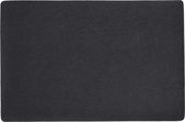 Zeller placemats lederlook - 1x - 45 x 30 cm - zwart