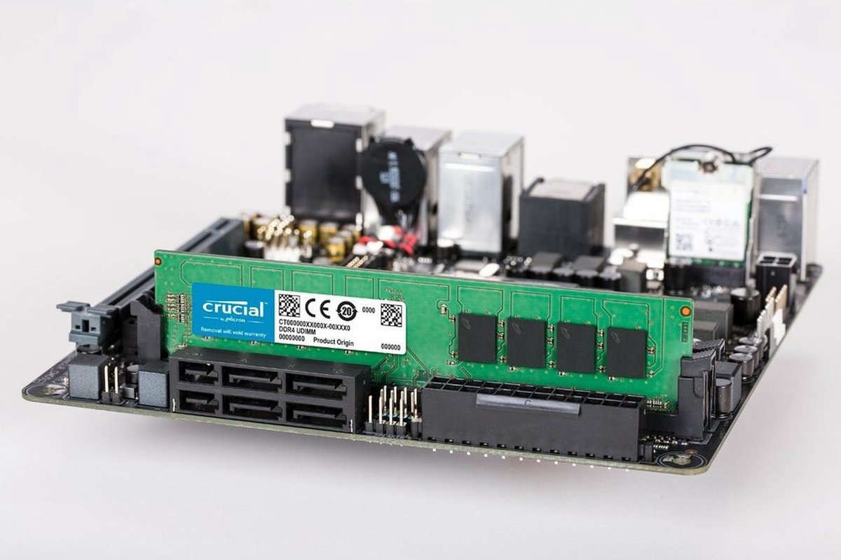 Crucial 32 GB DDR5-6000 (2x 16 GB) Dual-Kit werkgeheugen Zwart Crucial 32 GB DDR5-6000 (2x 16 GB) Dual-Kit werkgeheugen Zwart