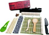 Ruze Sushi Kit avec bazooka- Sushi Maker Set- Sushi Kit- All In One Sushi Set- 8 pièces - Zwart