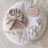 Gioia Giftbox newborn beige - Meisje - Babygeschenkset - Kraamcadeau - Baby cadeau - Kraammand - Babyshower cadeau