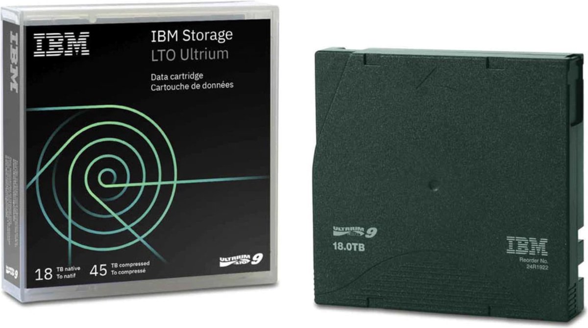 IBM LTO Ultrium 9 - back-up data tape - 18TB / 45TB - 02XW568