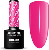 SUNONE UV/LED Hybride Gellak 5ml - R24 Regina - Donkerroze, Neon, Roze - Glanzend - Gel nagellak