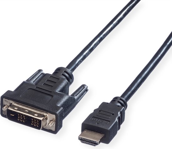 VALUE Monitorkabel DVI (18+1) / HDMI M/M, zwart, 2 m