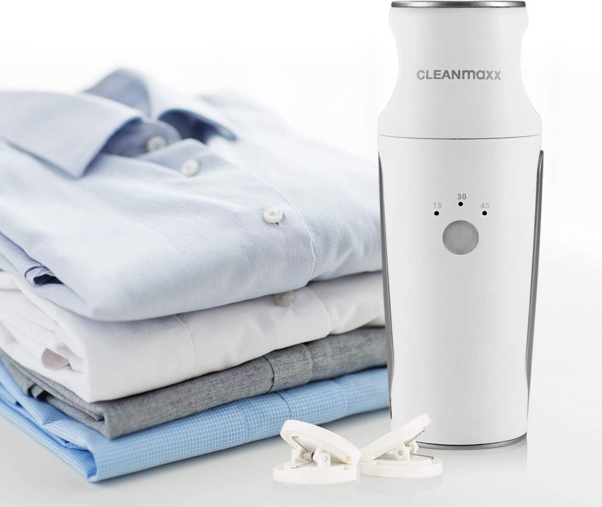 CLEANmaxx Automatisch strijken van overhemden om overhemden en blouses met broekpunt te drogen en glad te strijken. De innovatieve en zachte manier om je wasgoed glad te strijken