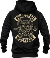 PRIDE or Die Wolfpack Hoodie Sweater Zwart maat M