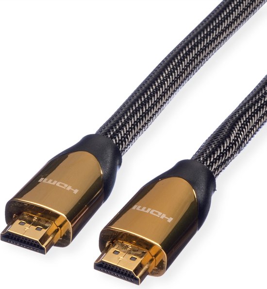 ROLINE PREMIUM HDMI Ultra HD Kabel met Ethernet, M/M, zwart, 1 m | bol.com