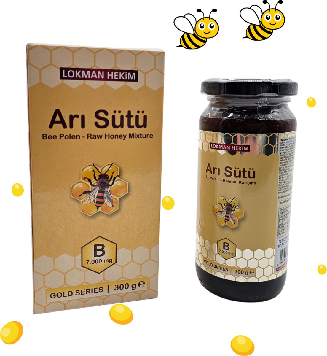 Natuurlijk LH Royal Jelly Pasta Superfoods Bee Polen Raw Honey