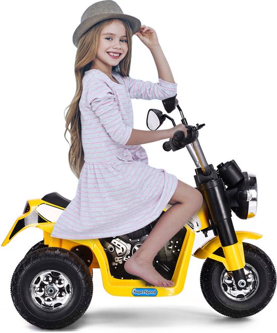 Kinder Motor Driewieler 6V Evercross Elektrische Crossmotor Voor Kinderen EV12M | Motorfiets 300W | 25km/u | 3 Speelgoed Motorfiets Met Claxon