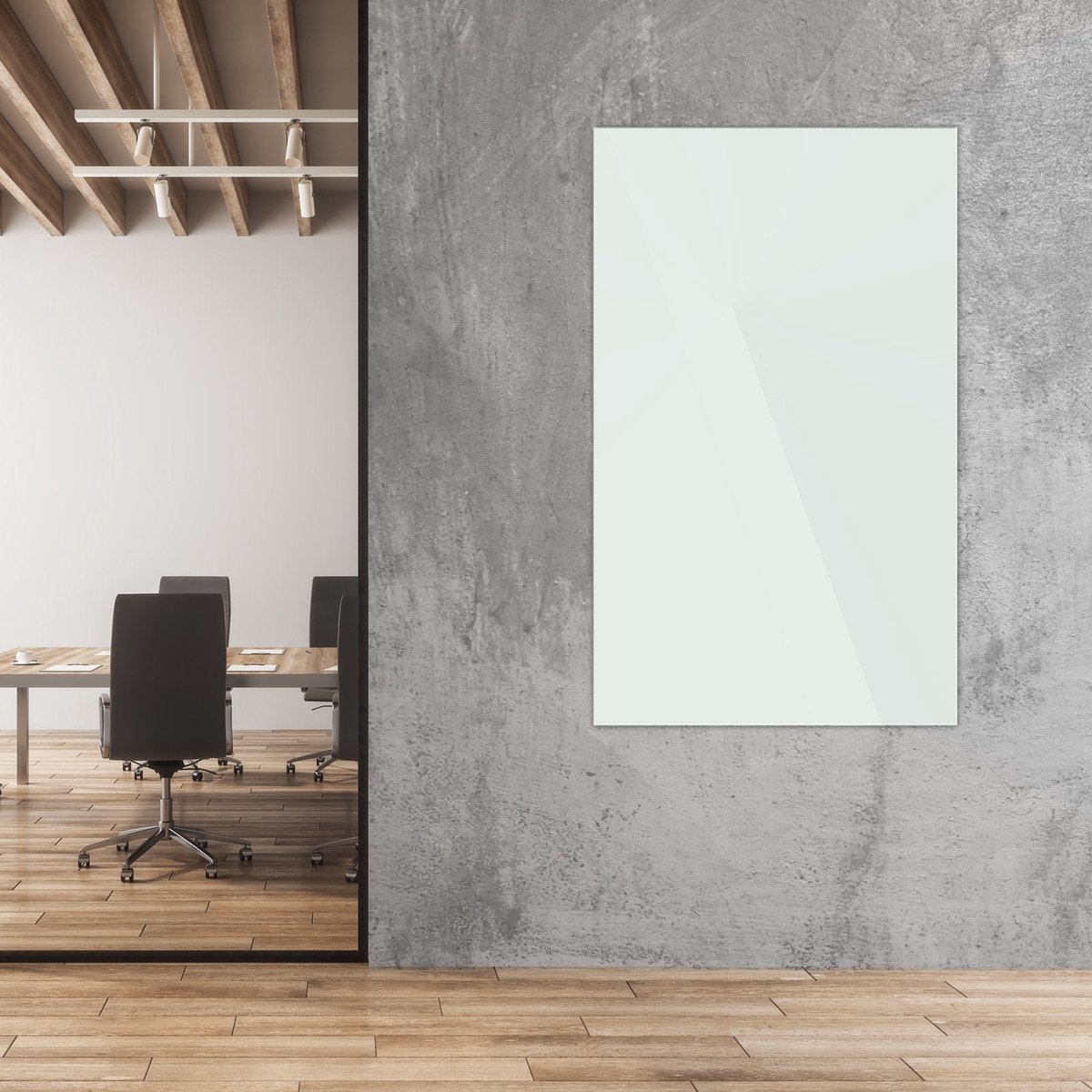 Master of Boards Glas-Whiteboard - Veiligheidsglas - 65 x 100 cm - Master of Boards