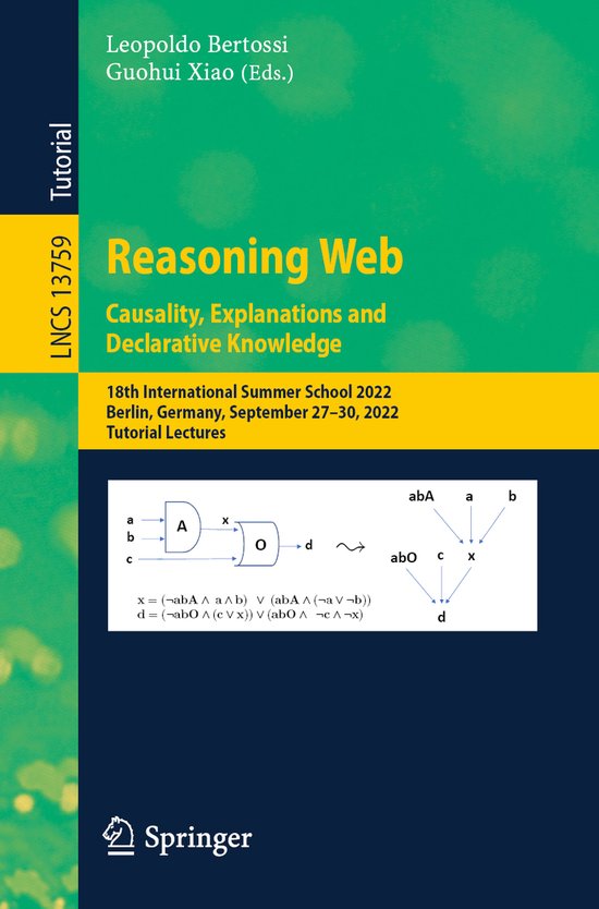 Lecture Notes in Computer Science13759- Reasoning Web. Causa ... - cover