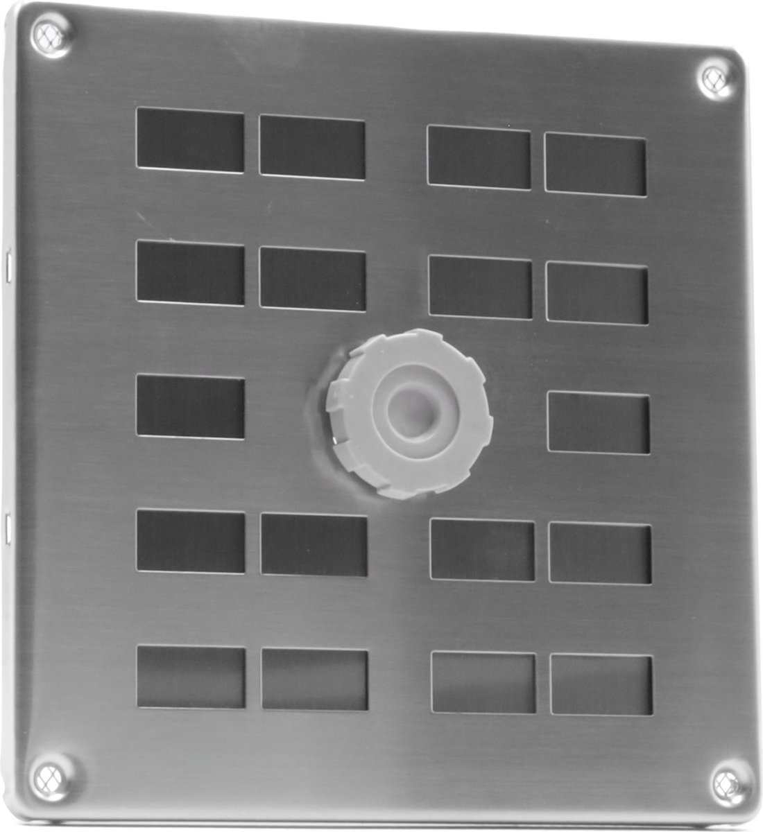 Schuifrooster met gaas 370 x 40 mm aluminium