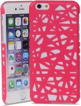 GadgetBay Vogelnest iPhone 6 6s hardcase hoesje Bird nest design - Roze