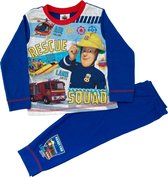 Brandweerman Sam pyjama - maat 86/92 - Fireman Sam pyama Rescue Squad - blauw