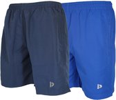 2-Pack Donnay Micro Fibre Short (Ian) - Sportbroek - Heren - maat S - Navy & Royal blue