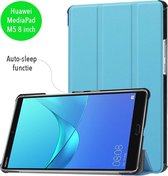 3-Vouw sleepcover hoes - Huawei MediaPad M5 8.4 inch - lichtblauw