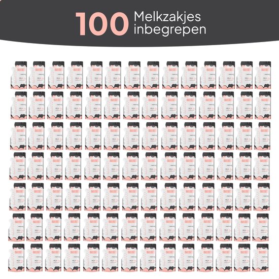 Mammie Moedermelk Bewaarzakjes - 100 Stuks 300ML - met Schenktuit - Extra Groot - BPA vrij - Borstvoeding Bewaarzakje van MAMMIE — afbeelding 2