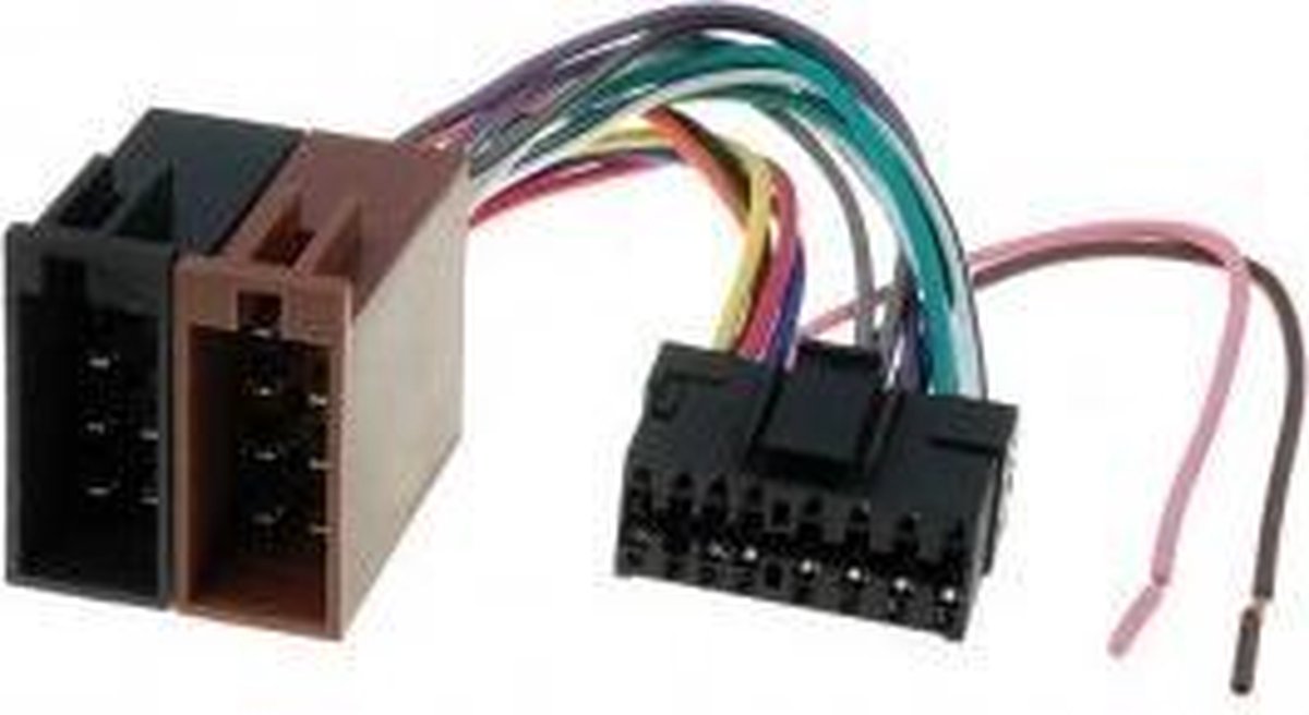 ISO kabel geschikt voor Sony autoradio - 30x12mm - 16-pins - 0,15 meter – foto 3